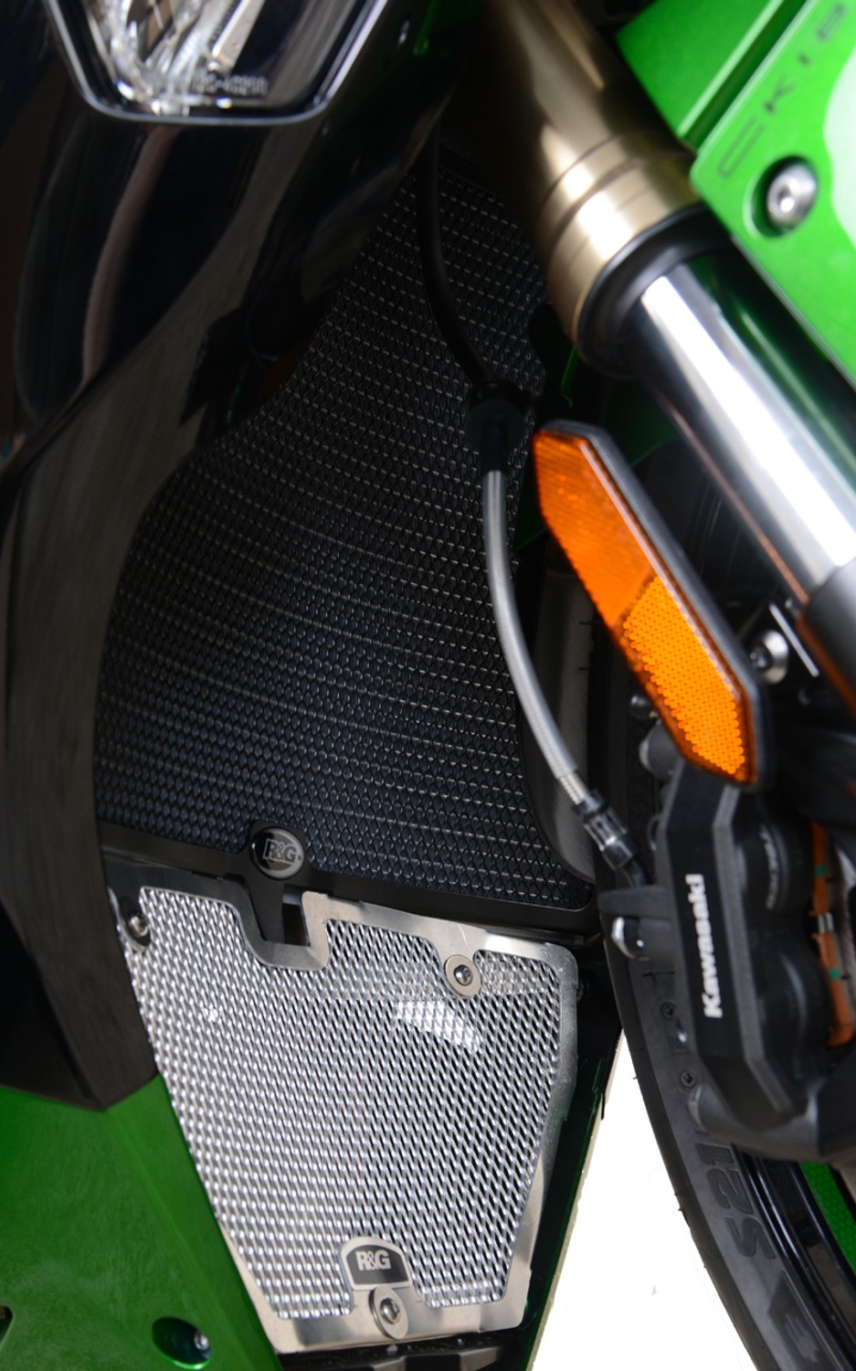 R&G Racing Radiator Guard for the Kawasaki Z H2 / H2 SX R&G Racing Radiator Guard for the Kawasaki Z H2 / H2 SX
